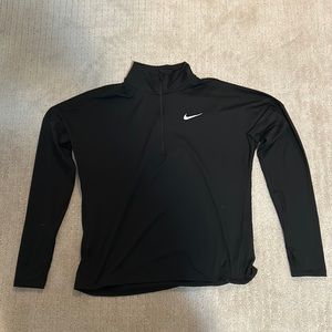 Nike Running dri-fit quarter zip - black